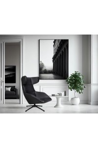 Fotel obrotowy VITA VELVET czarny PU