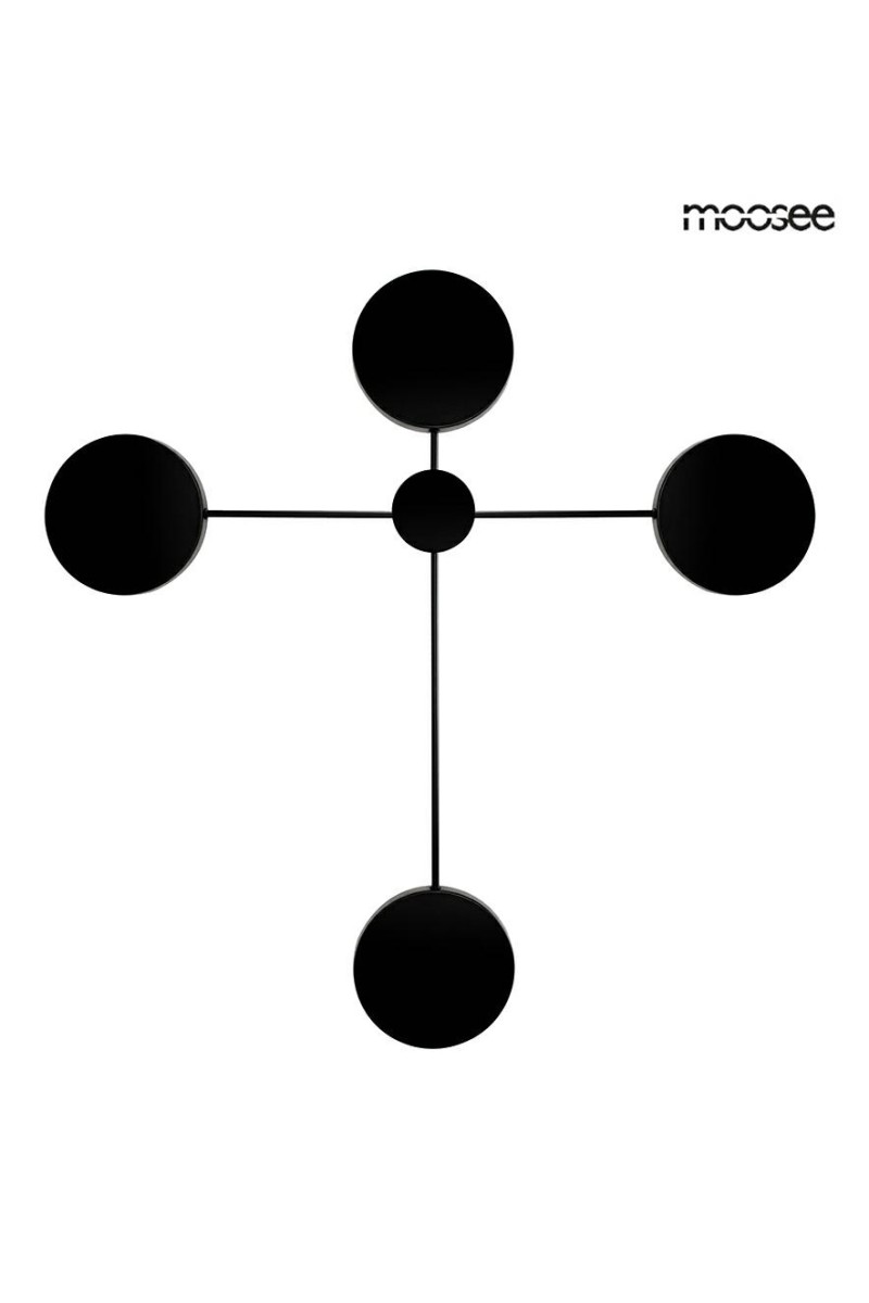 MOOSEE lampa ścienna SHADOW 4 czarna