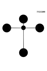 MOOSEE lampa ścienna SHADOW 4 czarna