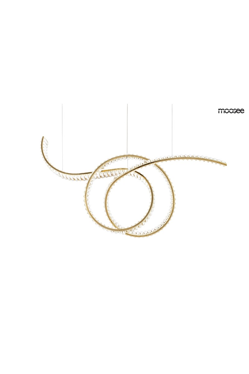 MOOSEE lampa wisząca WAVE 120 złota