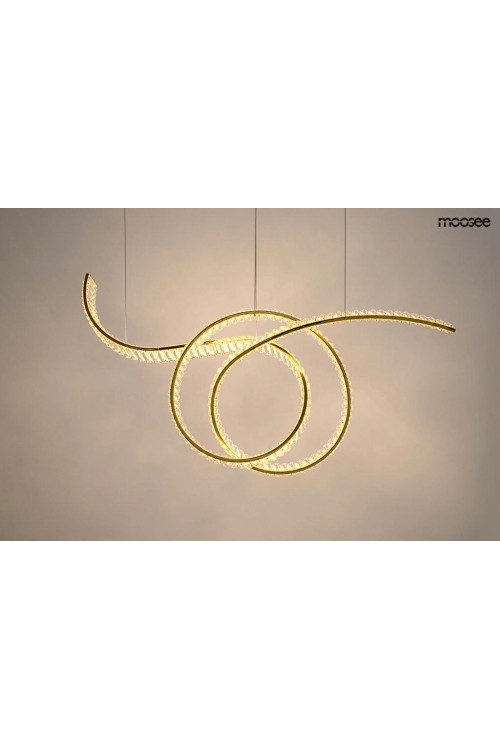 MOOSEE lampa wisząca WAVE 120 złota