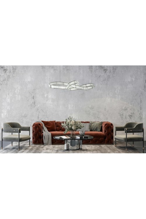 MOOSEE lampa wisząca WAVE 160B chrom