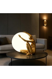 MOOSEE lampa stołowa UOMO 50 czarna
