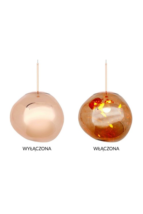 MOOSEE lampa wisząca FUSION 40 miedziana  - akryl
