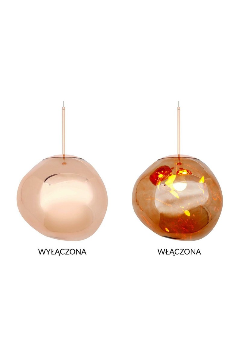 MOOSEE lampa wisząca FUSION 40 miedziana  - akryl