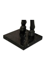 MOOSEE lampa podłogowa KOŃ HORSE STAND    S czarna - włókno szklane