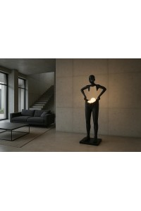 MOOSEE lampa podłogowa HUMAN HOUDINI      czarna