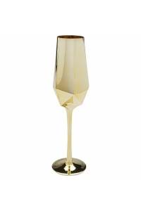 KARE komplet 4 kieliszków do szampana     DIAMOND 365 ml złoty