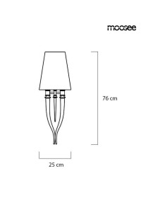 MOOSEE zestaw 2 sztuk lamp ściennych      DEVIL WALL 1 czarny
