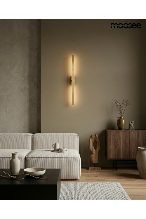 MOOSEE lampa ścienna LINE złota