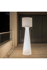 NEW GARDEN lampa ogrodowa GRACE 140  BATTERY biała