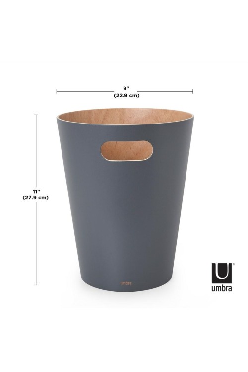 UMBRA kosz na śmieci WOODROW - charcoal