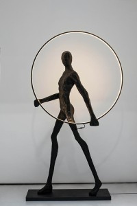 MOOSEE lampa podłogowa HUMAN ROUND        włókno szklane