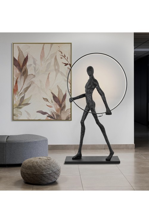 MOOSEE lampa podłogowa HUMAN ROUND        włókno szklane