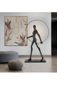 MOOSEE lampa podłogowa HUMAN ROUND        włókno szklane