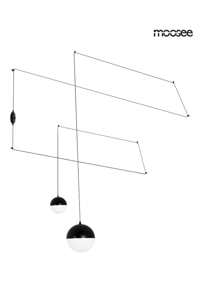 MOOSEE lampa ścienna BOWL DUO czarna