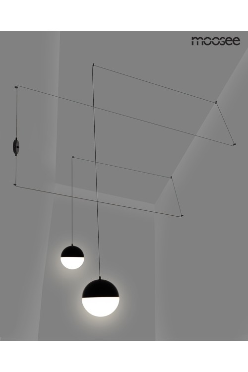 MOOSEE lampa ścienna BOWL DUO czarna