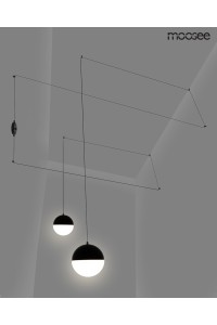 MOOSEE lampa ścienna BOWL DUO czarna
