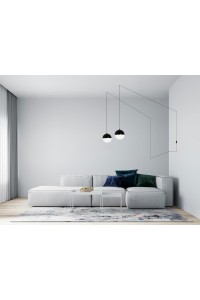 MOOSEE lampa ścienna BOWL DUO czarna