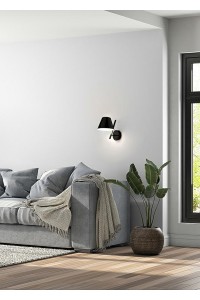 MOOSEE lampa ścienna MAGO czarna