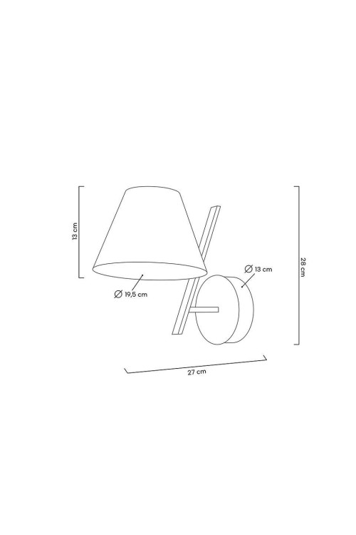 MOOSEE lampa ścienna MAGO czarna