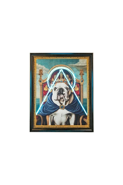 Obraz NEON BULLDOG 80x100 cm