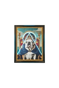 Obraz NEON BULLDOG 80x100 cm