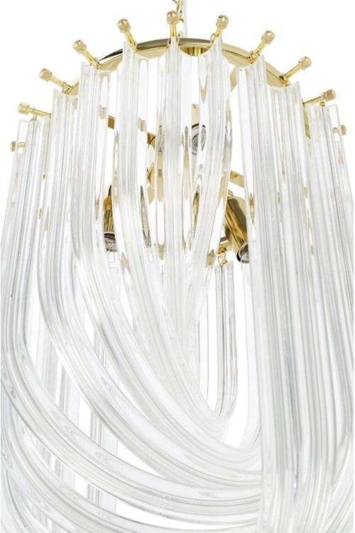 MOOSEE lampa wisząca MURANO L złota