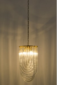 MOOSEE lampa wisząca MURANO L złota
