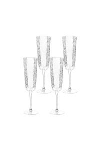 KARE komplet 4 kieliszków do szampana     CASCATA 250ml