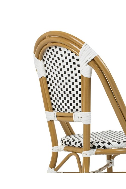 Krzesło ogrodowe CAFE PARIS białe rattan