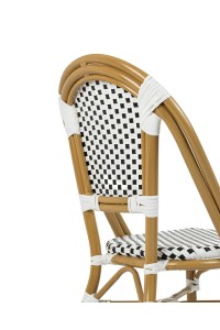 Krzesło ogrodowe CAFE PARIS białe rattan