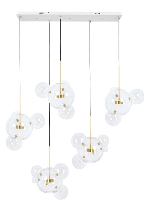 MOOSEE lampa wisząca CAPRI LINE 5 złota