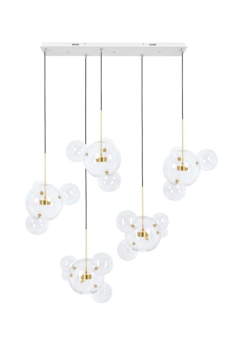 MOOSEE lampa wisząca CAPRI LINE 5 złota