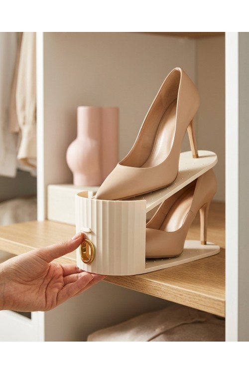 Zestaw 3 wkładek do szafy na buty SHP     EASY beżowy