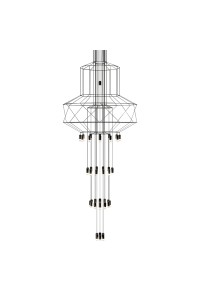 MOOSEE lampa wisząca FLUSSO 43 czarna