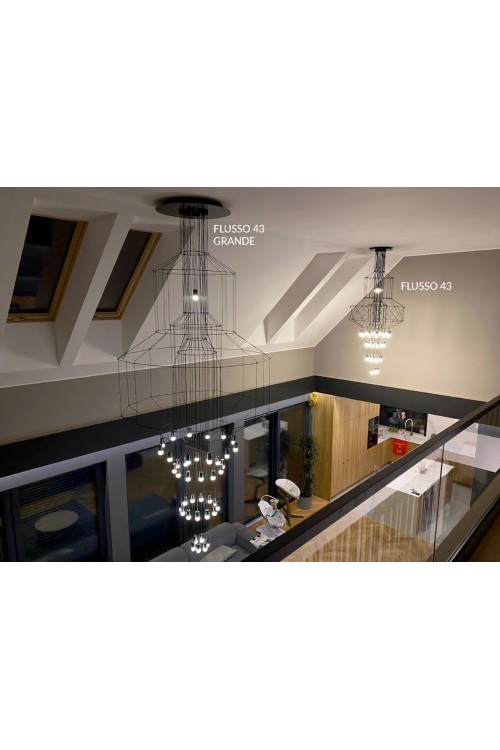 MOOSEE lampa wisząca FLUSSO 43 czarna