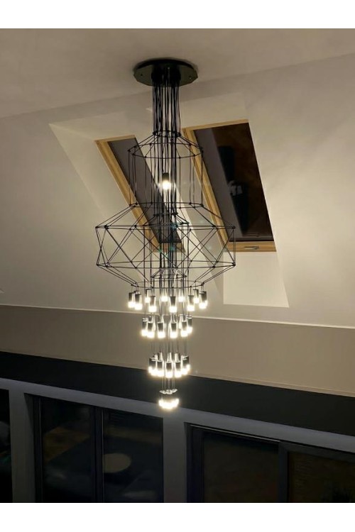 MOOSEE lampa wisząca FLUSSO 43 czarna