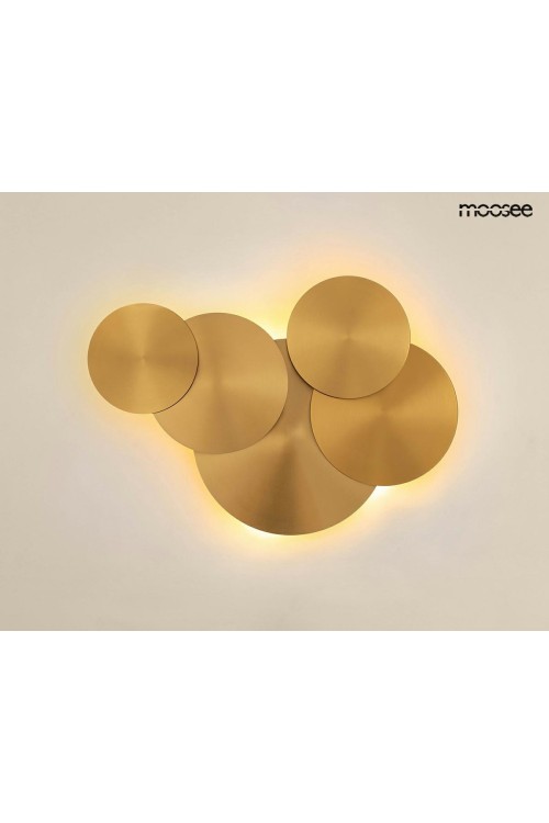 MOOSEE lampa ścienna SCUDO złota