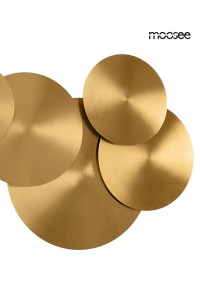 MOOSEE lampa ścienna SCUDO złota