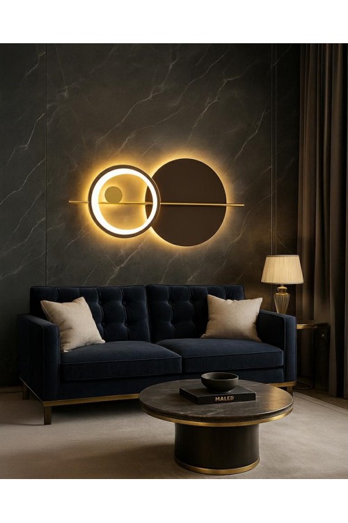 MOOSEE lampa ścienna MOONS złota