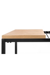 Stolik GALLER dąb - gazetnik, MDF, metal
