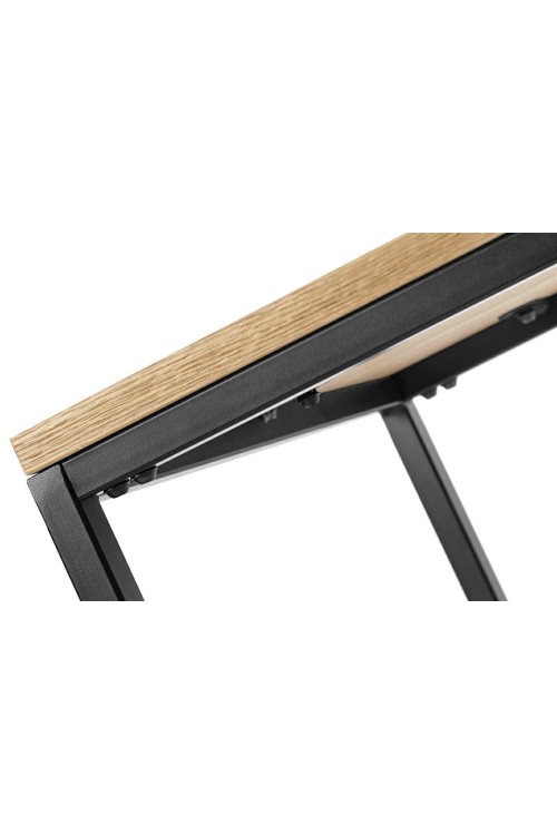 Stolik GALLER dąb - gazetnik, MDF, metal
