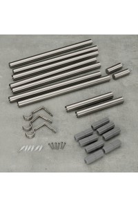 Stolik GALLER dąb - gazetnik, MDF, metal