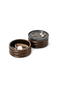 Stolik GALLER dąb - gazetnik, MDF, metal