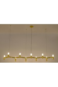 MOOSEE lampa wisząca ATOMIC LONG złota