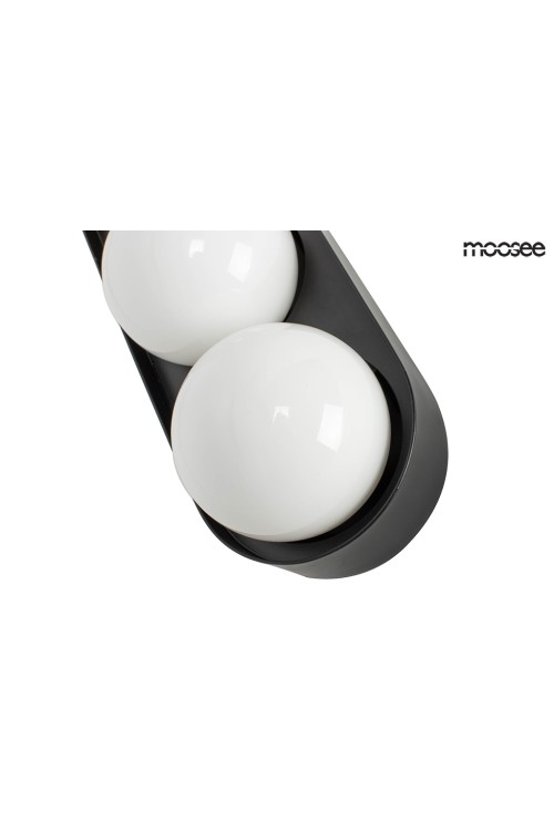 MOOSEE lampa ścienna DROPS 3 czarna