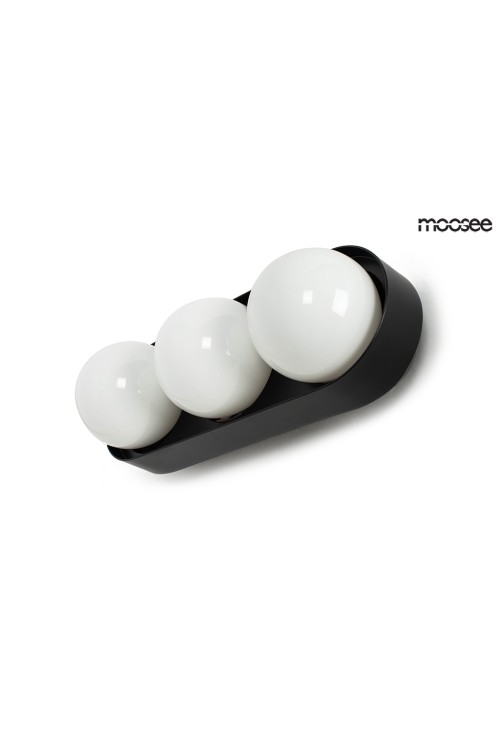 MOOSEE lampa ścienna DROPS 3 czarna