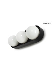 MOOSEE lampa ścienna DROPS 3 czarna