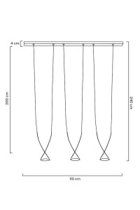 MOOSEE lampa wisząca ATLAS 3 czarna